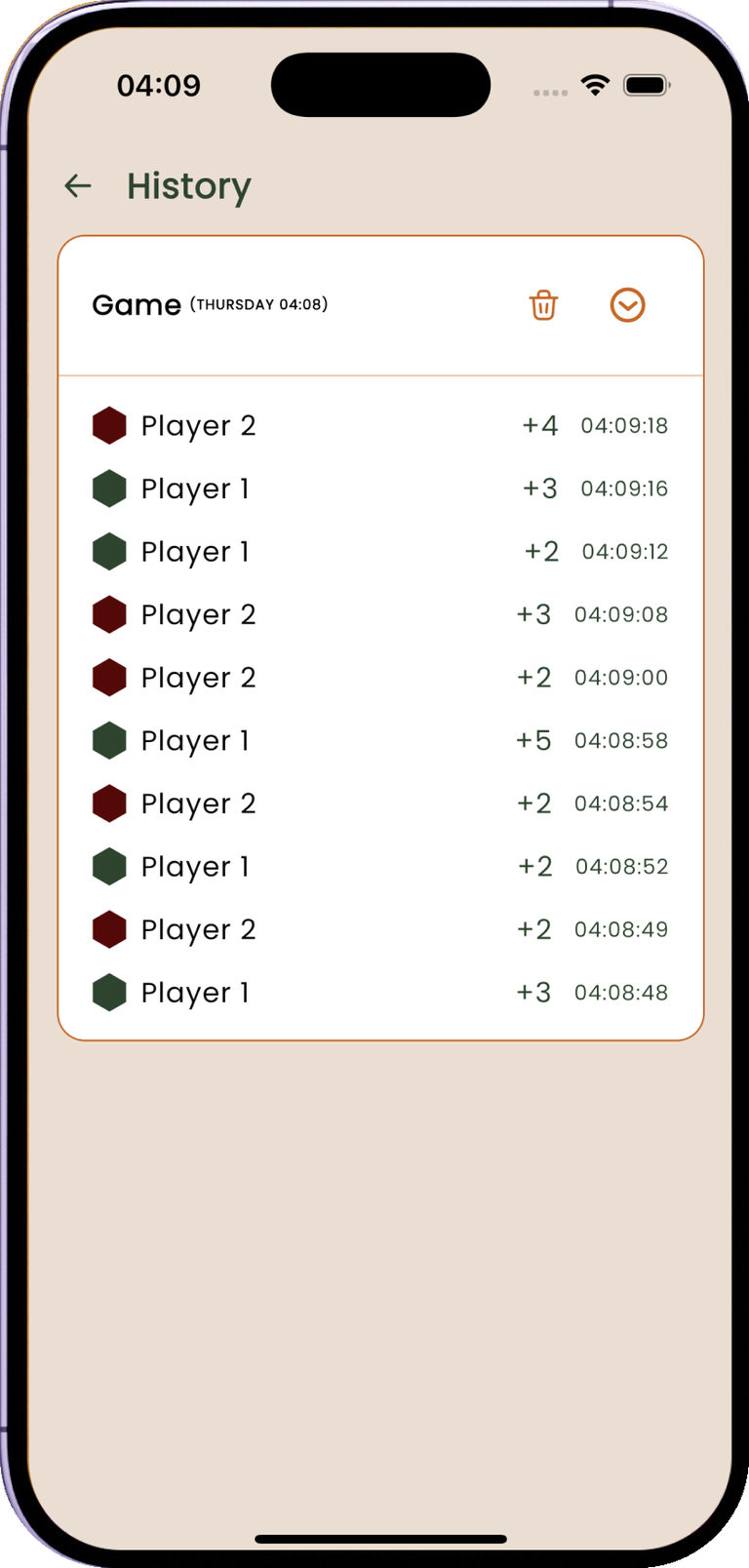 Match log with complete lore history in the LoreElk app